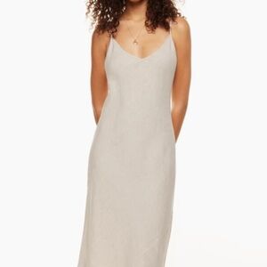 Aritzia Wilfred Slip Dress - Linen - Ecru - Size L